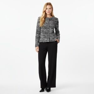 KARL LAGERFELD Boucle Tweed Pattern Jacket
